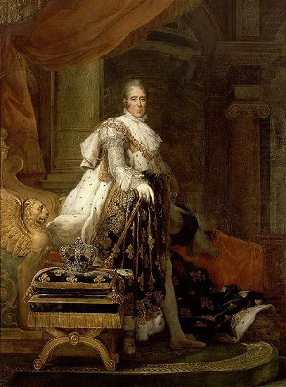 Francois Gerard Retrato de Carlos X de Francia en traje de coronacion china oil painting image